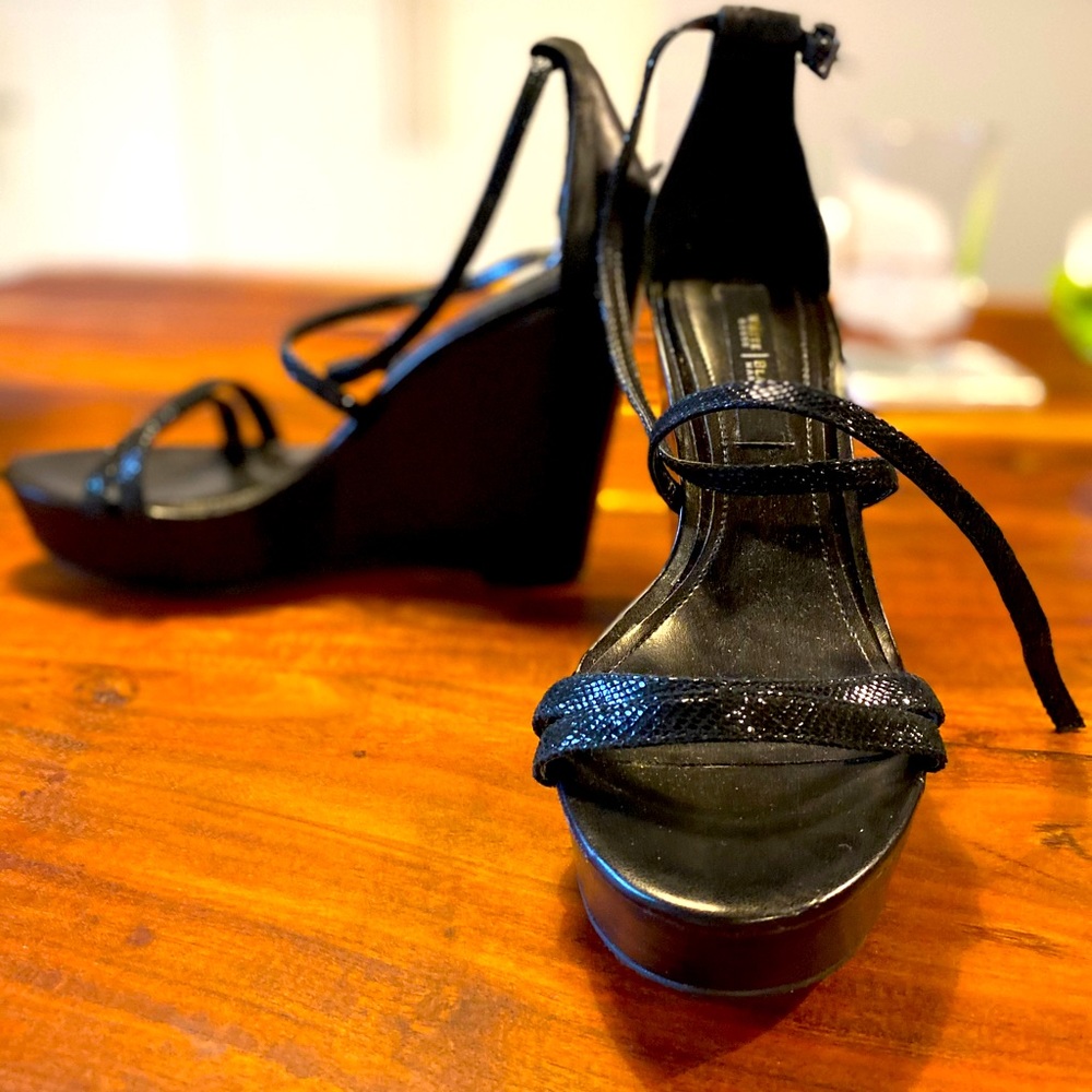 White House Black Market Wedge Heels. 7.5